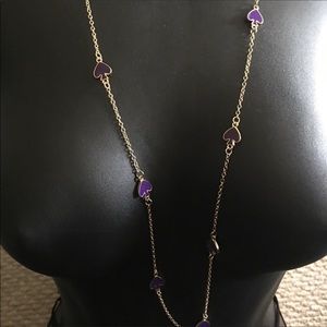 Purple kate spade necklace